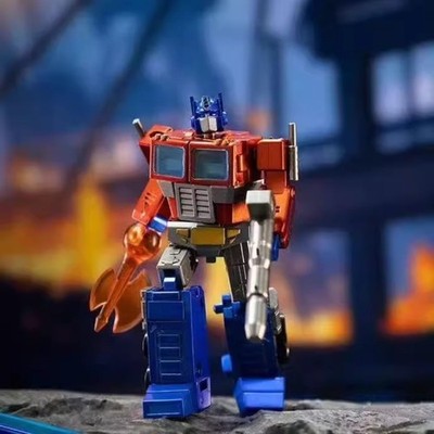 Pocket-Sized Mini Optimus Prime Figure Transforming Robot Toy Collection