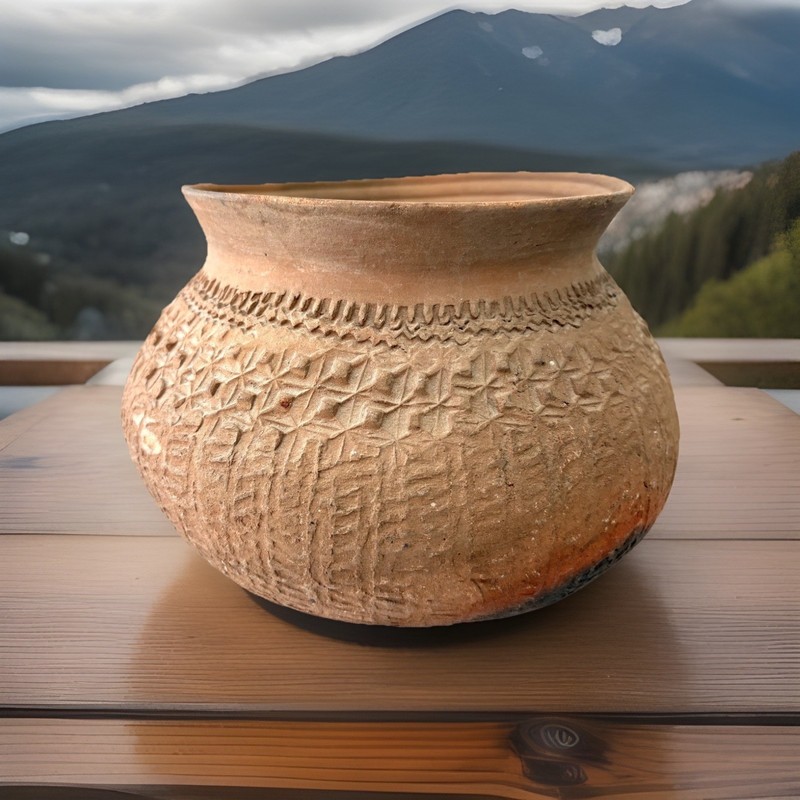 REPORTEDLY FOUND IN A DIG SITE  Nice antique Earthenware bowl