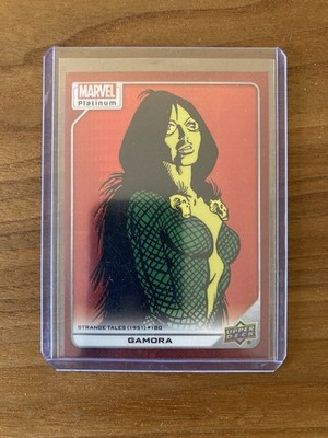 2022 Upper Deck Marvel Platinum Gamora #140 Red Prism 010/199