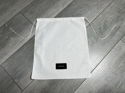 Simon Rocha Staubbeutel mit Kordelzug Stoff weiß 32 cm x 37 cm
