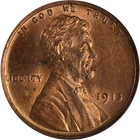 1915-P Lincoln Cent ANACS MS64 RED Nice Eye Appeal Strong Strike