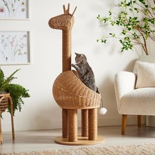 Frisco Giraffe 51" Wicker Cat Tree Condo