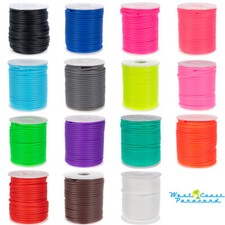 West Coast Paracord Rubber Beading Elastic Cord - 2mm PVC Hollow Stretch Cord