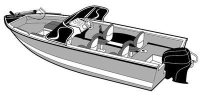 7.6oz BOAT COVER CRESTLINER SUPER HAWK 1800 O/B 2002