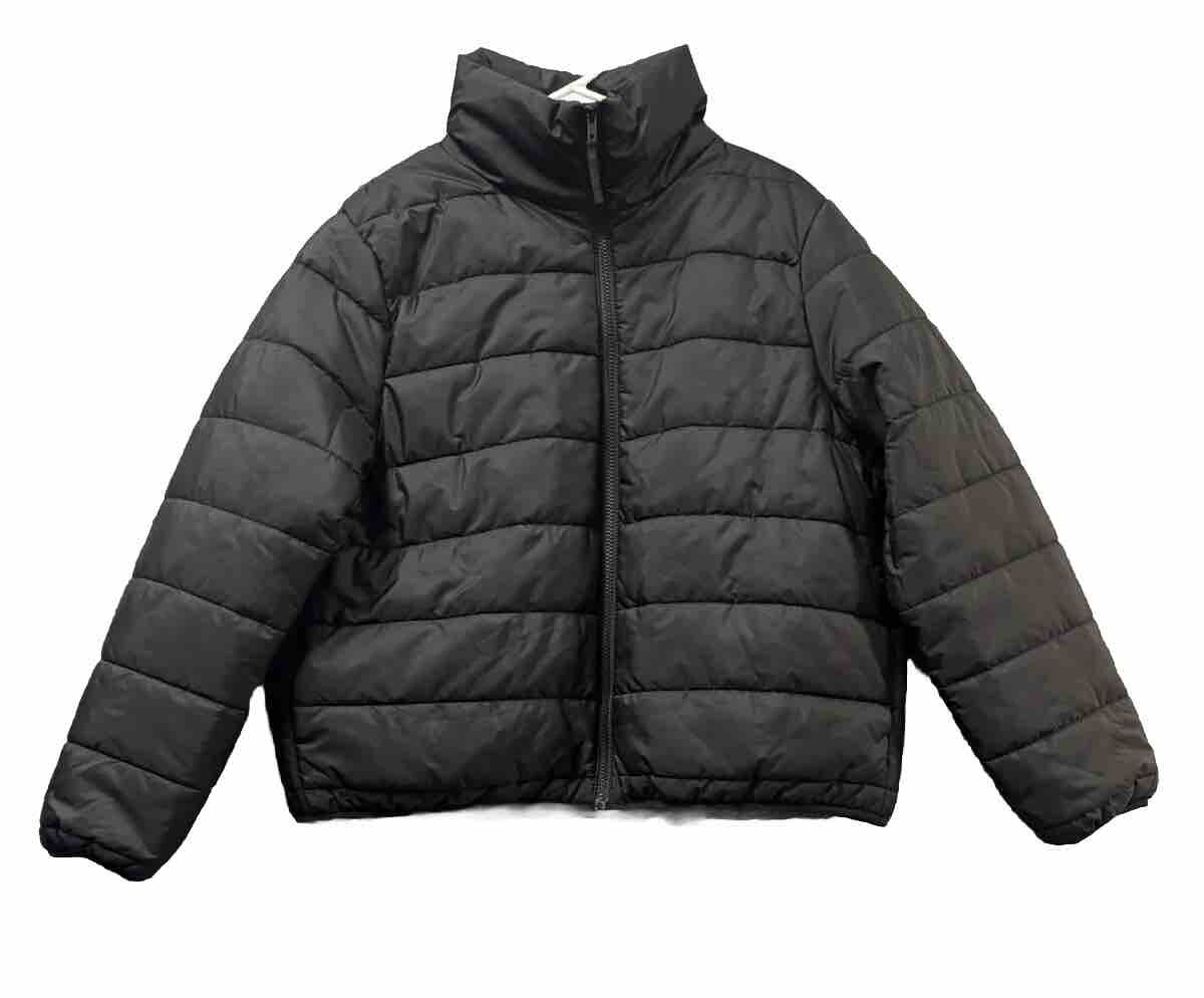Wild Fable Jacket Womens XL Black Mock Neck Full Zip Puffer 
