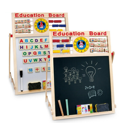Kinder Staffelei - Holz 6in1 Tafel Whiteboard Kinder Zeichnen Kunst Kreidetafel