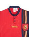 adidas Spain Soccer Team National Retro Euro 1996 Jersey Red Tee Top Men Size