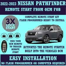 NISSAN PATHFINDER 2022-2023 ENABLE OEM REMOTE START BUILT INTO BCM  PLUG & PLAY