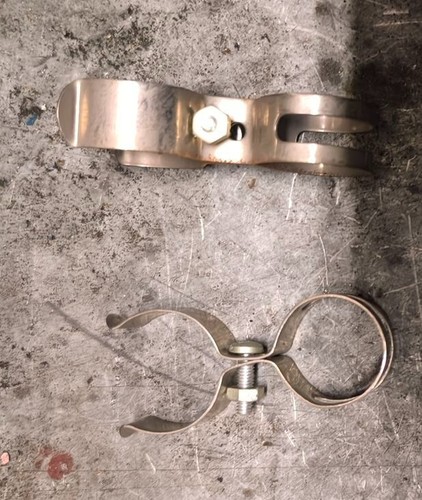 Colliers pompe à vélo-Clamps NEUF-NOS ANCIEN ref184bb