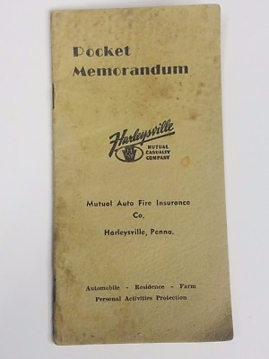 Pocket Memorandum Harleysville Mutual Casualty Co ...