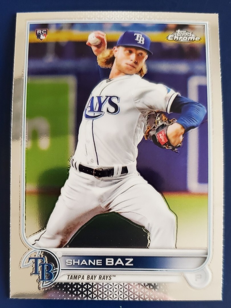 2022 Topps Chrome Shane Baz Tampa Bay Rays #201 RC