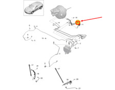 PORSCHE 718 CAYMAN 982 Bremsleitung vorn 99135531329 NEU ORIGINAL