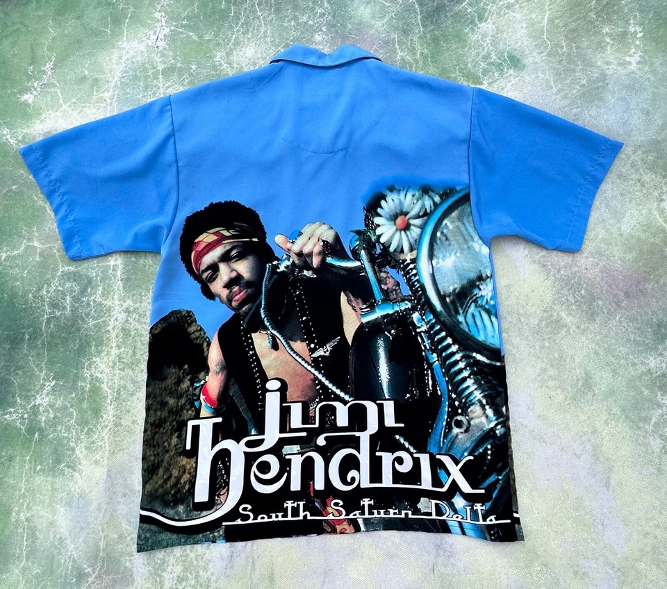 Dragonfly Jimi Hendrix South Saturn Delta Men's All Over Print Shirt Size L. - Image 2 of 4