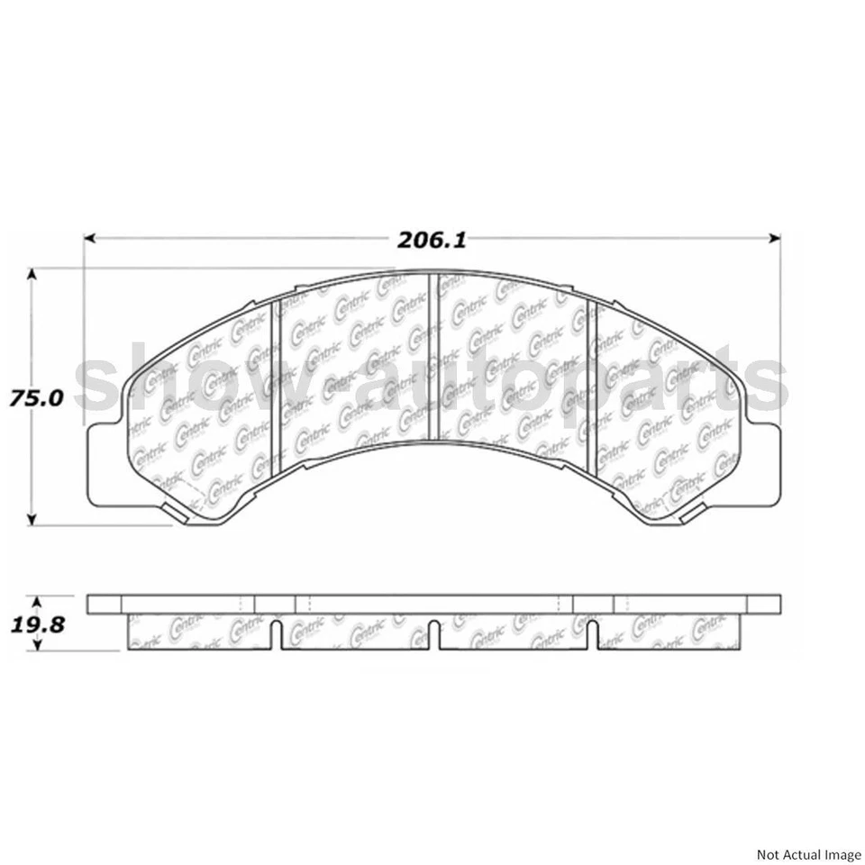 Комплект из 3 дисковых тормозных колодок Centric Front дисковый тормоз ротор для Chevrolet LCF 4500HD - Изображение 4 из 4