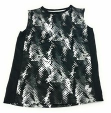 Place Boys Short Sport Medium 7/8 Black Gray and White