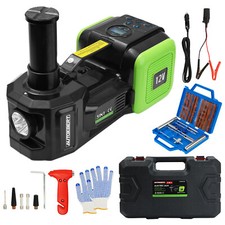 Hydraulischer Wagenheber Elektrischer 5T 12V Eingebaute Reifenfüllpumpe Auto DE