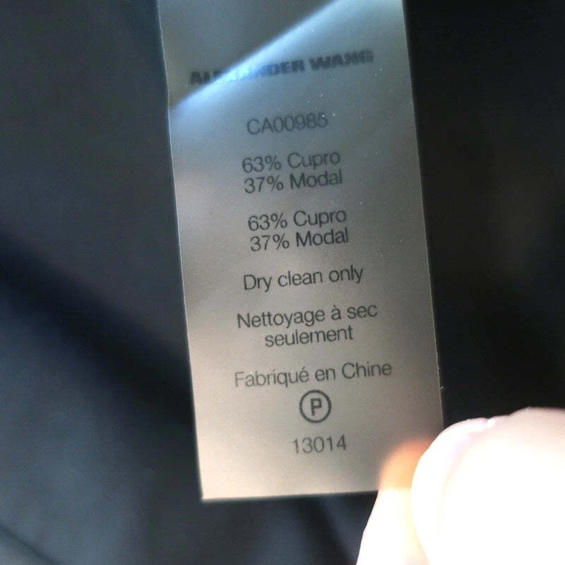 Mini abito senza maniche T di Alexander Wang nero cupro modale taglia 0
