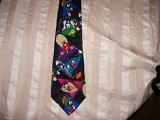 MENS Vtg LOONEY TUNES TIE Taz daffy sylvester tweety marvin daffy, bugs yosemite