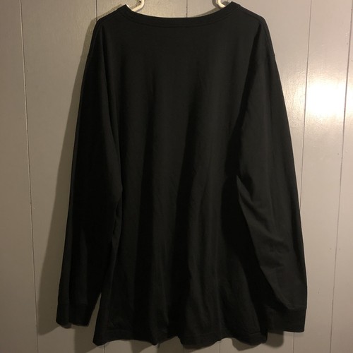 Camicia uomo Lands End maniche lunghe XXL/T 50-52 100% cotone alta Super-T nera - Foto 6 di 6