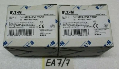 2x Eaton Not- Halt / Aus Taste 121461 Typ M22-PVLT60P - Bild 1 von 2