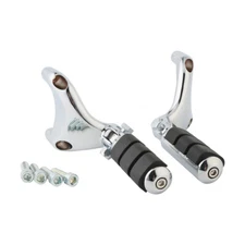 Chrome Passenger Footpegs Peg Mount Fit For Harley Sportster 883 1200 2004-2013