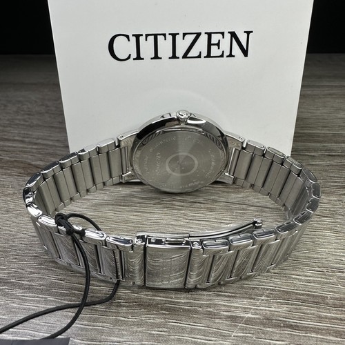 NUEVO✅ Reloj Citizen Analógico Plateado Acero Negro Fecha Hombre BI5010-59E $150 - Imagen 16 de 18