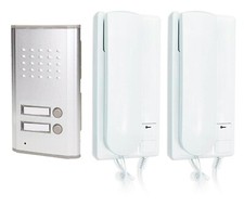 2 Citofoni per esterno interni Pulsante apertura cancello porta Citofono incasso