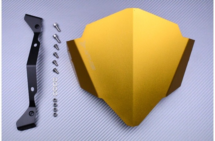 Bulle aluminium doree Yamaha MT-03, transformez vos trajets urbains et vos balades