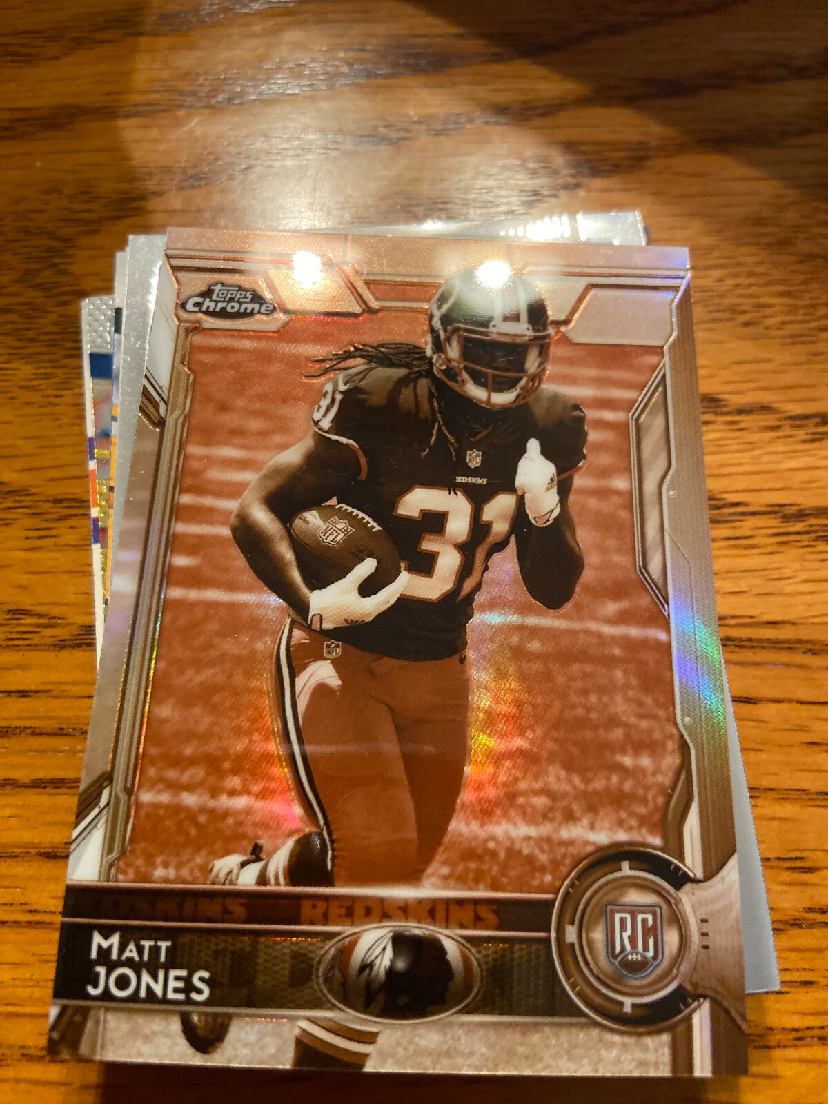 Matt Jones Topps Chrome Mini #153 Sepia Refractor