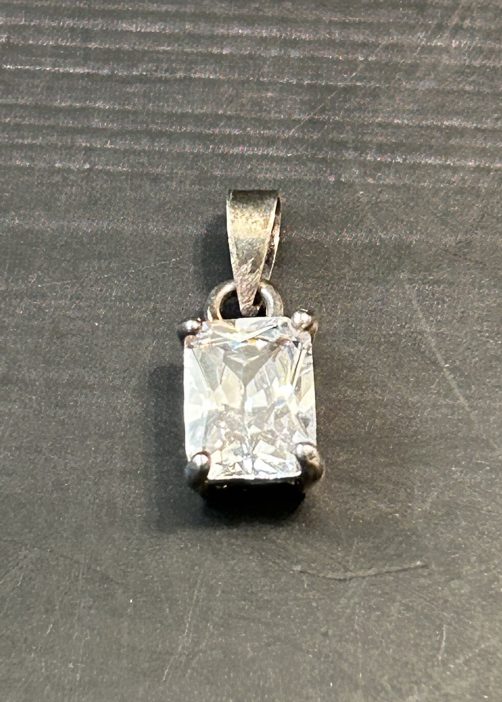 925 Solid Sterling Silver Rectangle Cubic Zirconi… - image 15