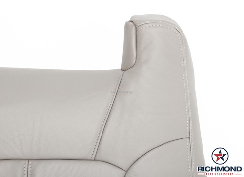 Chevy Tahoe Z71 2001 - Cubierta de asiento de cuero de repuesto con respaldo inclinado del lado del conductor bronceado- - Imagen 6 de 11