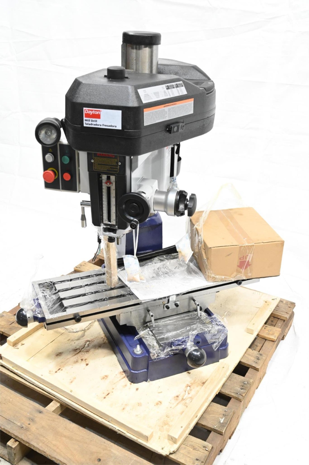 DAYTON Mill Drill Machine R8, 16 in Swing, 1 Phase, 120/240V, 2LKP9