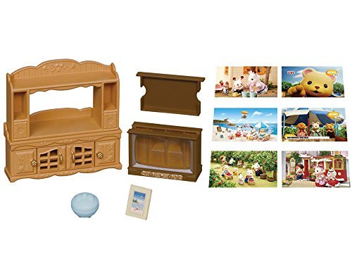EPOCH Sylvanian families furniture TV & TV stand set from Japan*  4905040296207 | eBay