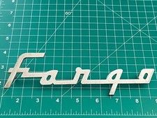 1955 To 1959 Dodge Fargo Truck Hood Script Nameplate Emblem - Oem 1955 To 1959 Dodge Fargo Truck Hood Script Nameplate Emblem - Oem