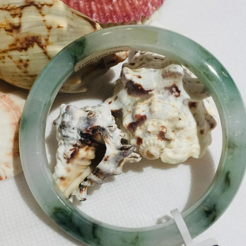 Brazalete Brazalete Jade Jadeíta Grado A 100% Certificado Natural Vintage #JB02022 Foto 4 de 4