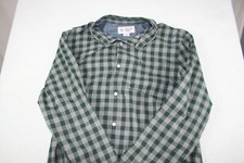 PENGUIN BY MUNSINGWEAR MEN'S SIZE XL GREEN CHECK BUTTON UP SHIRT