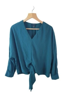 New Look Womens Ladies Long Sleeve Green Basic Tunic Top Size 10UK Regular - Image 1 of 4
