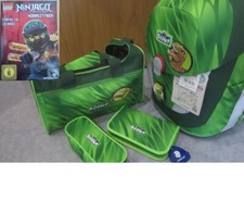 SCOUT Sunny II Green Rex Schulranzen Set Dino + Lego Ninjago Staffel 1-6