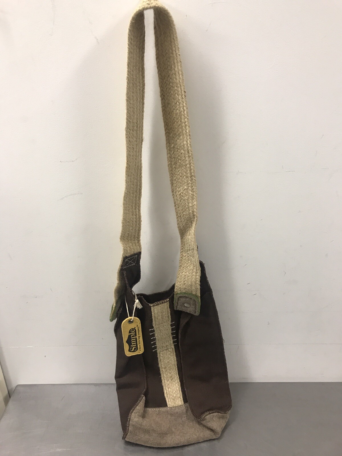 Bolso con correa de fibra natural Simple Little Bag Company - Nuevo con etiqueta