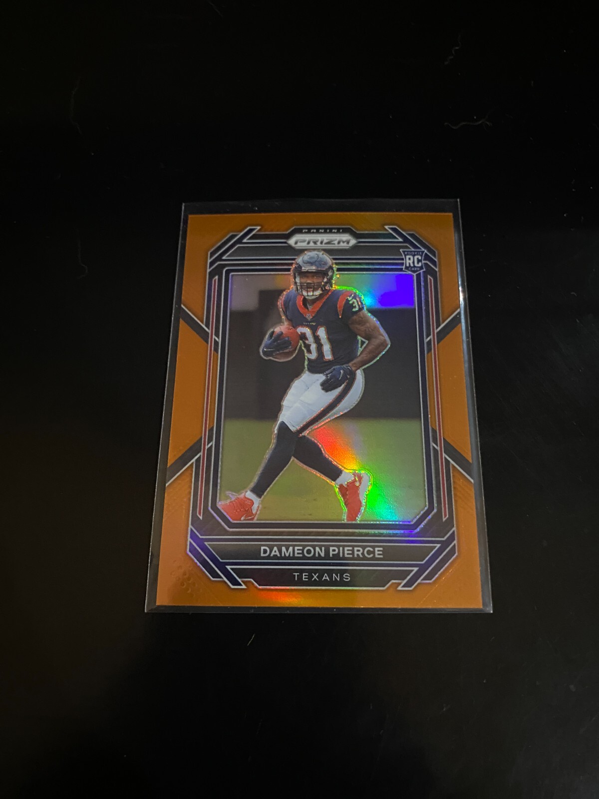Dameon Pierce 2022 Panini Prizm Orange Prizm  /249 RC Texans 322