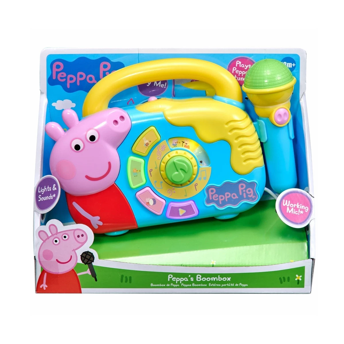 Peppa Pig Boombox With Light Working Microphone To Sing Along eBay