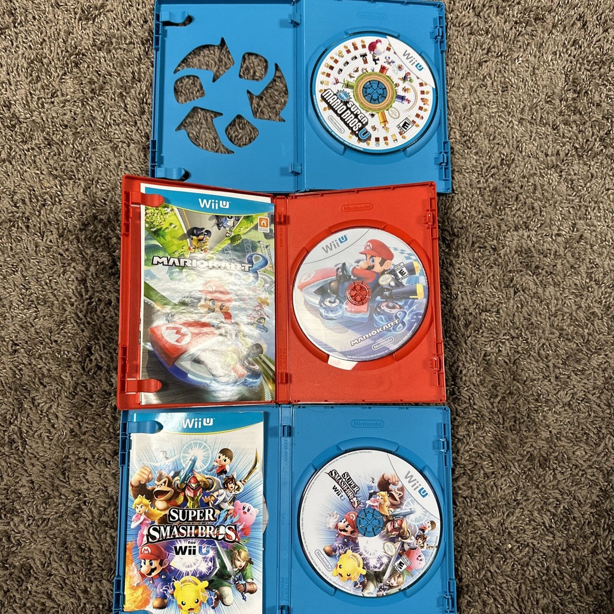 Lot of NintendoWii U Games- Super Mario Bros U, Mario Kart