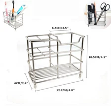 TECHTONGDA Stainless Steel Bathroom Toothbrush Toothpaste Holder Razor Stand