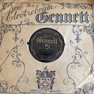1928 GENNETT ELECTROBEAM 6562 78 rpm FRANKIE WALLACE - SLEEVE V+