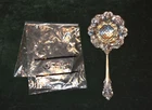 Lovely Wallace Grand Baroque Pattern Sterling Silver Tea Strainer 7 3/8 x 3 3/8