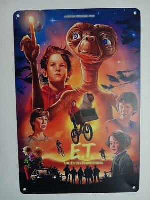 E.T. DER AUSSERIRDISCHE (E.T. THE EXTRA-TERRESTRIAL) Blechschild 20x30cm