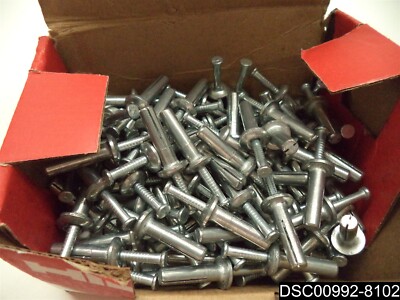 Qty= 100: Hilti HMH #66138 Metal Anchor HIT 1/4'' x 1'' with Carbon Steel Nail