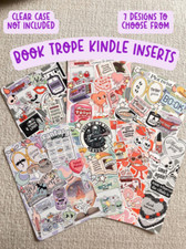 Book Trope E-Reader Insert for Clear Case Covers - Fun, Decorative