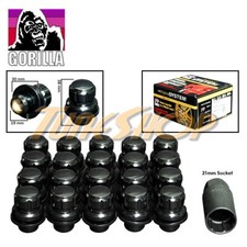 20 All Lock Gorilla Toyota Oem Stock Factory Wheels Rim Mag Lug Nut 12x1.5 Black