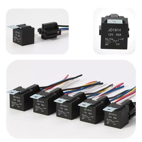 General Car Relay 12V/24V 40A 4/5-pin Wired Socket 5pcs Hot W3 T7W6 H3A9 F2E7 - Picture 7 of 10